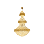 Luxury 31-Light All-Gold Tiered Crystal Chandelier (1000mm x 1500mm)
