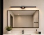 Black Rose Gold Mirror Light