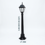 0.8M Classic Victorian Outdoor Garden Post Light – Matte Black (E27)