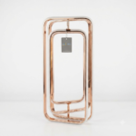 Modern Dual Geometric Rectangle LED Island Chandelier – Polished Gold / Rose Gold