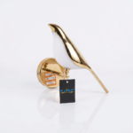 Modern Polished Gold Perched Bird LED Wall Sconce - Glowing Acrylic Body