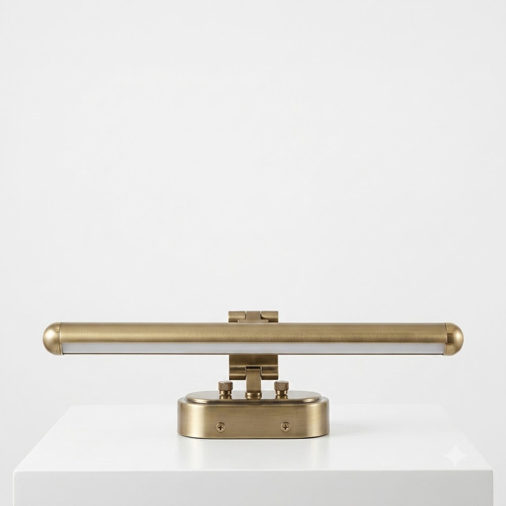 pomelli_photoshoot-1_4 K Light 3-in-1 CCT Adjustable LED Picture & Mirror Light – Brass & Gunmetal Series - Image 1