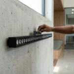 1-Meter Outdoor LED Linear Wall Washer Light – Matte Black IP66 Architectural Facade Uplight - Image 2
