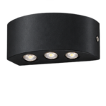 G-HOME ARCO 11 2W Curved Up & Down LED Outdoor Wall Sconce – IP65 (Black & White)