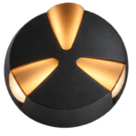 G-HOME ARCO 13 3W 3-Way Radial Starburst LED Outdoor Wall Light – IP65 (3000K)
