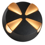 G-HOME ARCO 13 4W 4-Way Radial Starburst LED Outdoor Wall Light – IP65 (3000K)