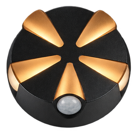 24 G-HOME ARCO 13 5W 5-Way Radial Starburst LED Outdoor Wall Light – IP65 (3000K) - Image 1