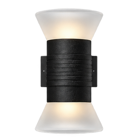 5 G-HOME ARCO 04 10W Hourglass Dual-Beam LED Outdoor Wall Light – IP65 (3000K) - Image 1