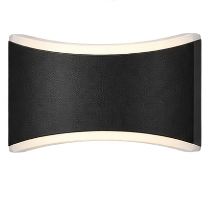 9 G-HOME ARCO 08 12W Textured Rectangular Block LED Wall Sconce – IP65 (3000K) - Image 1