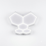 Nano 5-Hexagon Modular LED Ceiling Light Grid System (3x4 Ft) – Cool White - Image 3