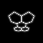 Nano 5-Hexagon Modular LED Ceiling Light Grid System (3x4 Ft) – Cool White